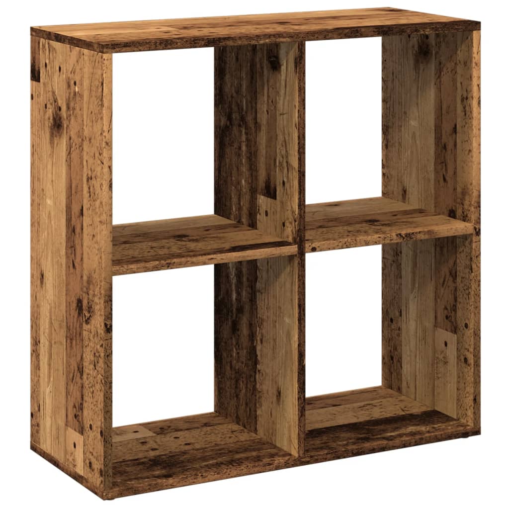Room Divider Bookcase Old Wood 69,5x29x69,5 cm Engineered Wood
