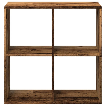 Room Divider Bookcase Old Wood 69,5x29x69,5 cm Engineered Wood
