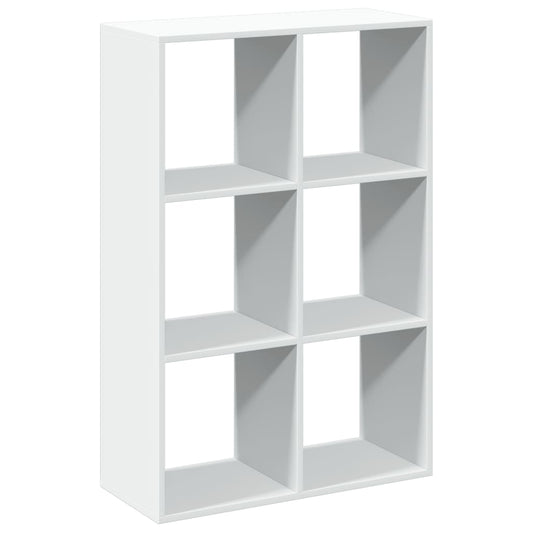 Room Divider Bookcase White 69,5x29x103,5 cm Engineered Wood