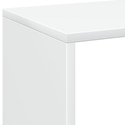 Room Divider Bookcase White 69,5x29x137,5 cm Engineered Wood
