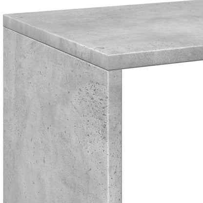 Room Divider Bookcase Concrete Grey 69,5x29x137,5 cm Engineered Wood