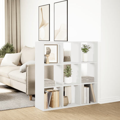 Room Divider Bookcase White 102x29x103,5 cm Engineered Wood