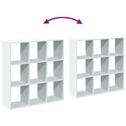 Room Divider Bookcase White 102x29x103,5 cm Engineered Wood