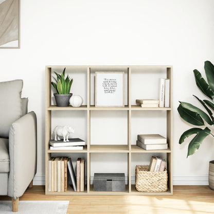 Room Divider Bookcase Sonoma Oak 102x29x103,5 cm Engineered Wood