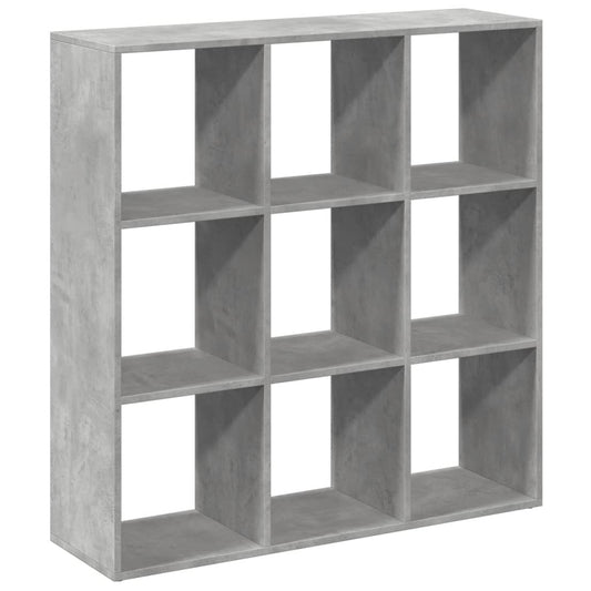 Room Divider Bookcase Concrete Grey 102x29x103,5 cm Engineered Wood