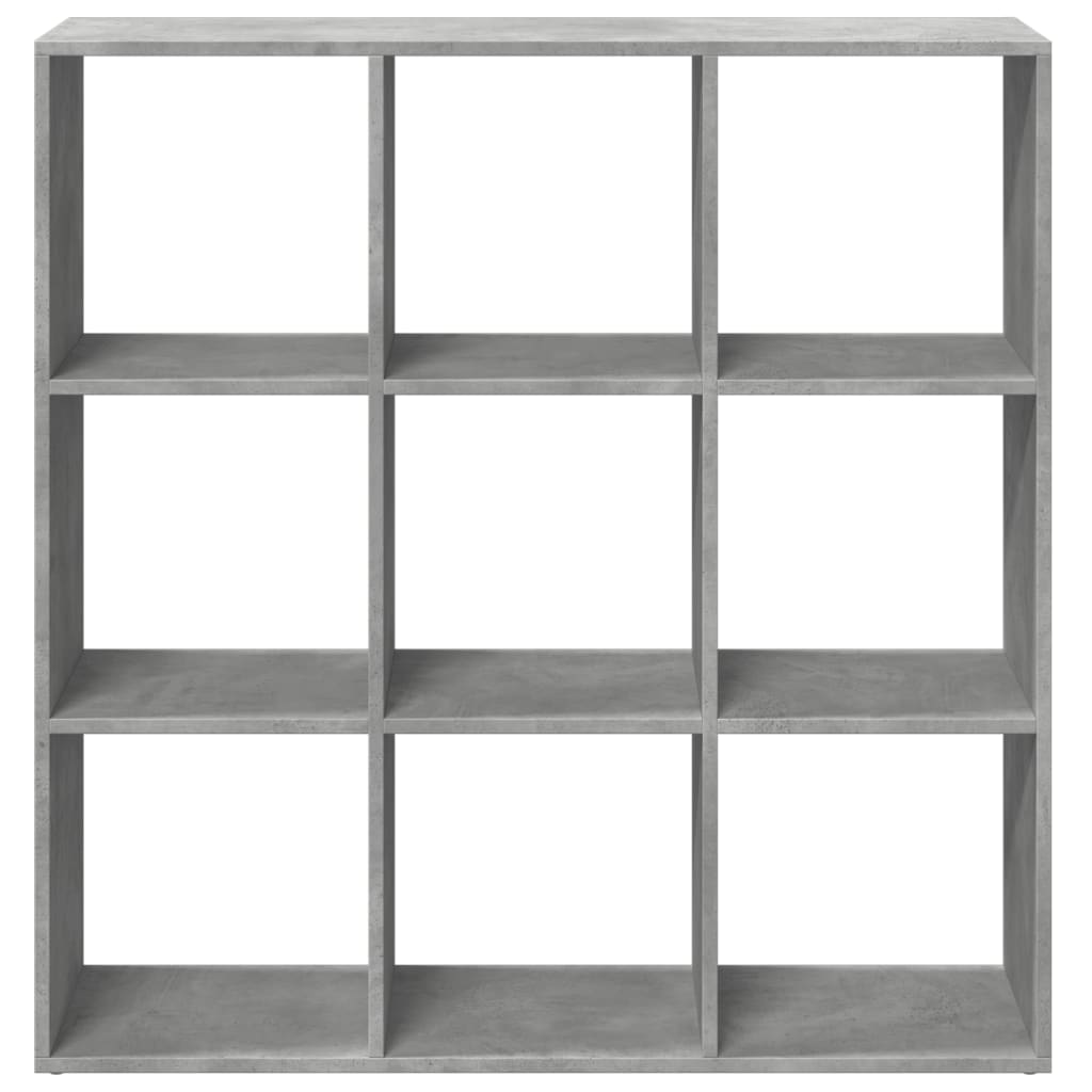 Room Divider Bookcase Concrete Grey 102x29x103,5 cm Engineered Wood