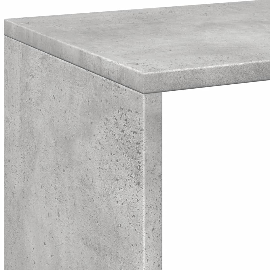 Room Divider Bookcase Concrete Grey 102x29x103,5 cm Engineered Wood