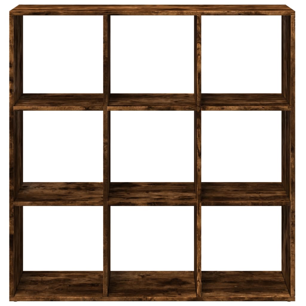 Room Divider Bookcase Smoked Oak 102x29x103,5 cm Engineered Wood