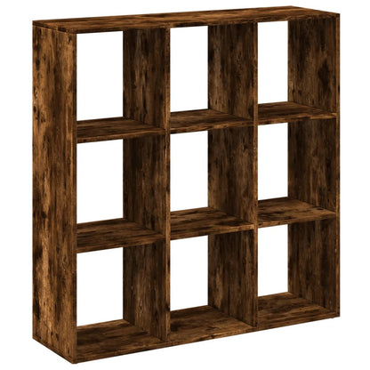 Room Divider Bookcase Smoked Oak 102x29x103,5 cm Engineered Wood