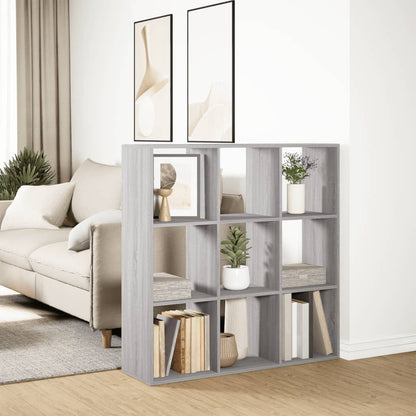 Room Divider Bookcase Grey Sonoma 102x29x103,5 cm Engineered Wood