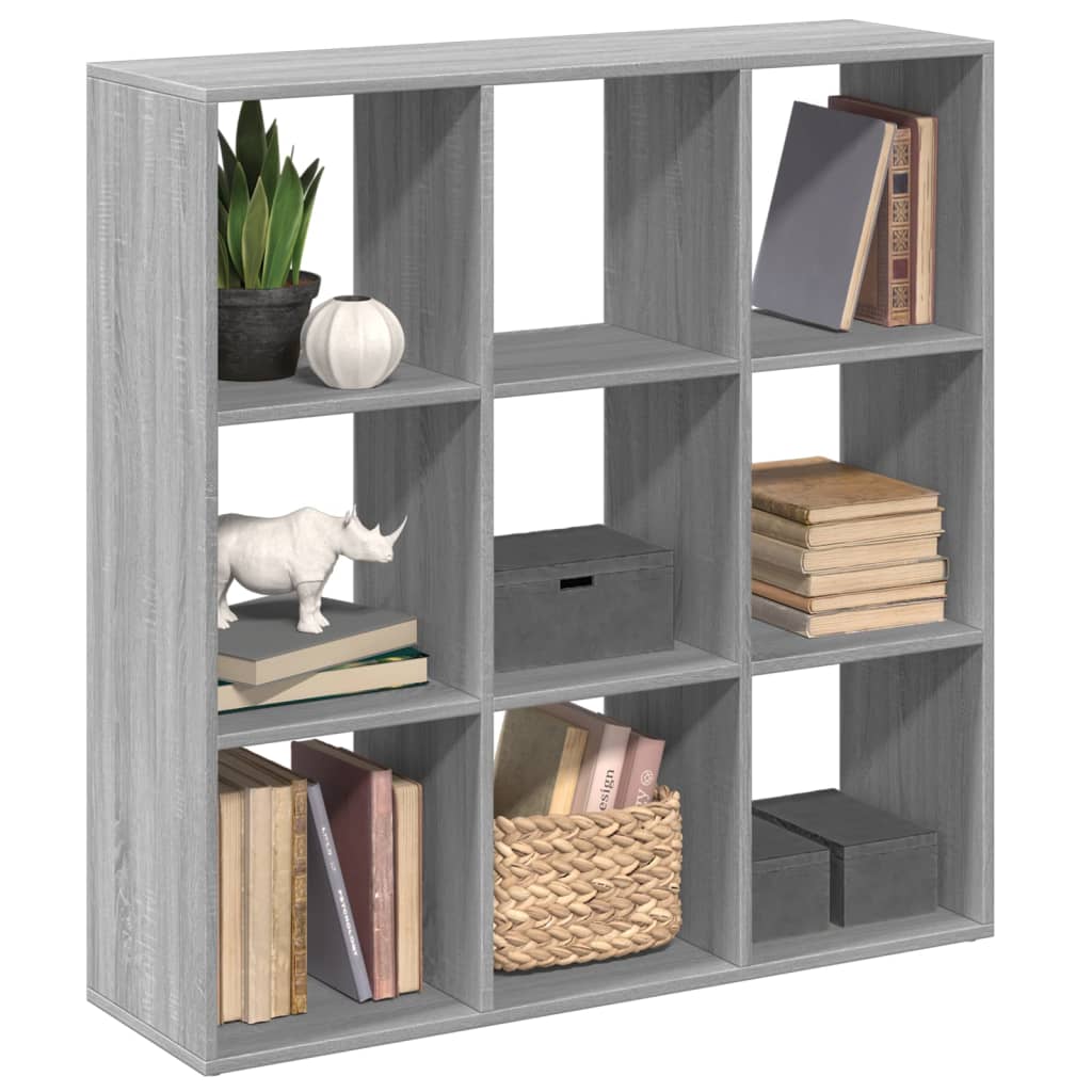 Room Divider Bookcase Grey Sonoma 102x29x103,5 cm Engineered Wood