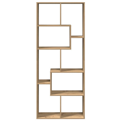Room Divider Bookcase Artisan Oak 67x25x161.5 cm Engineered Wood
