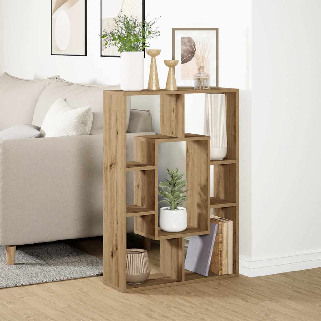 Bookcase Artisian Oak 63x20x90 cm Engineered Wood