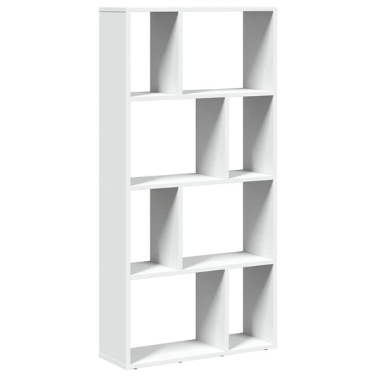 Bookcase White 60x20x120,5 cm Engineered Wood