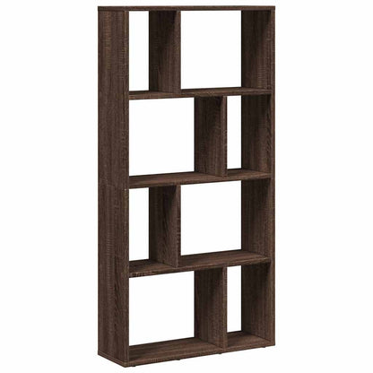 Bookcase Brown Oak 60x20x120,5 cm Engineered Wood