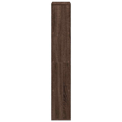 Bookcase Brown Oak 60x20x120,5 cm Engineered Wood