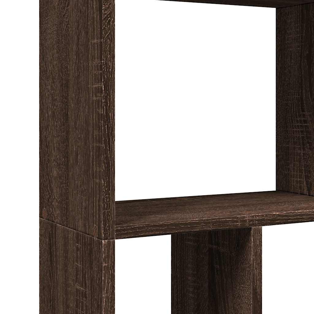 Bookcase Brown Oak 60x20x120,5 cm Engineered Wood