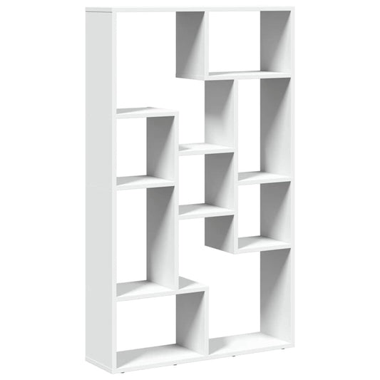Bookcase White 72x20x120,5 cm Engineered Wood