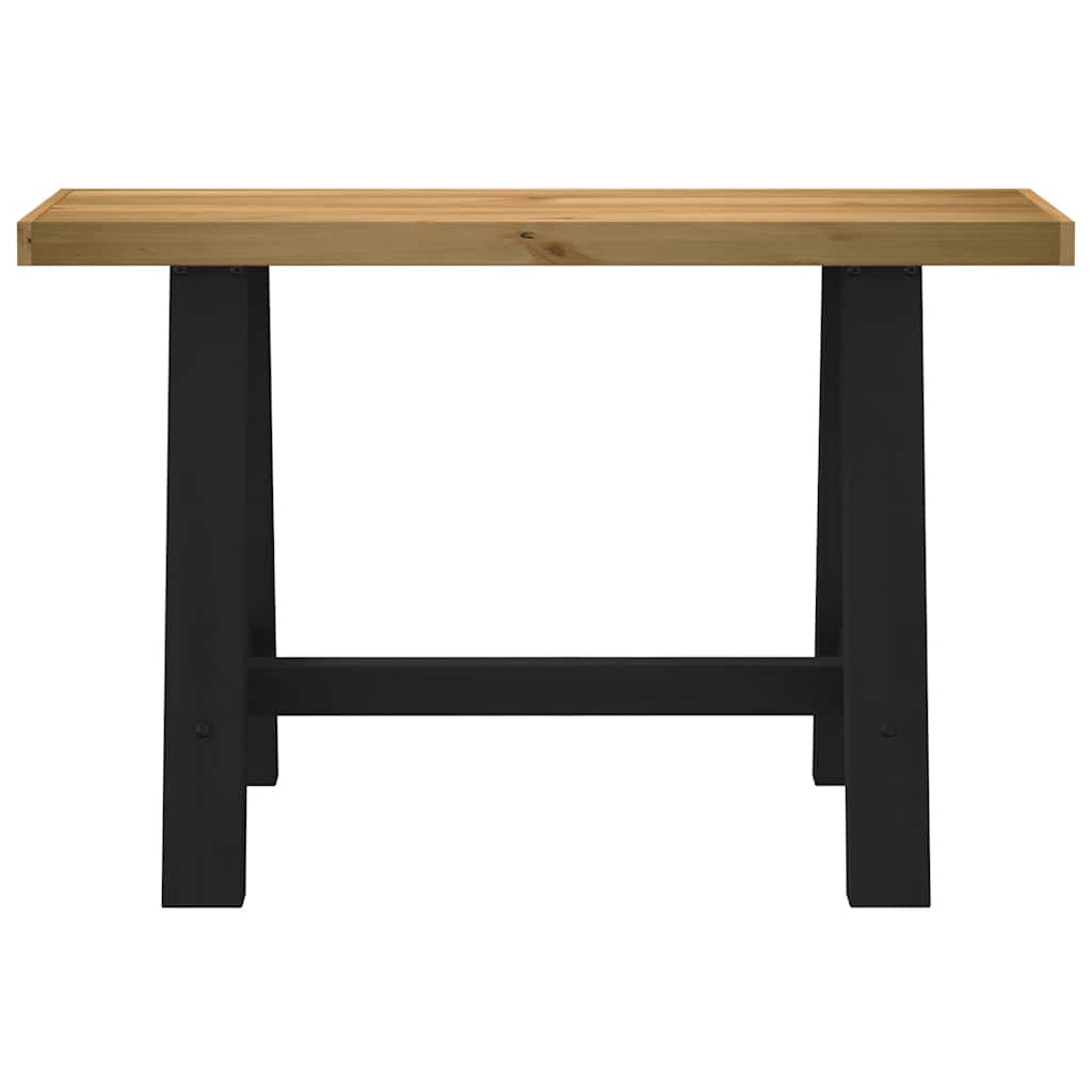 Console Table NOAIN A-Shaped Legs 120x30x75 cm Solid Wood Pine