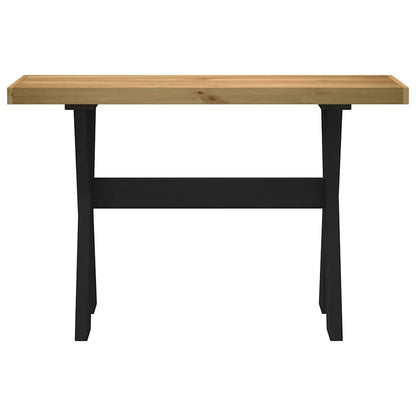 Console Table NOAIN X-Shaped Legs 120x30x75 cm Solid Wood Pine