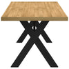 Dining Table NOAIN X-Shaped Legs 160x90x75 cm Solid Wood Pine
