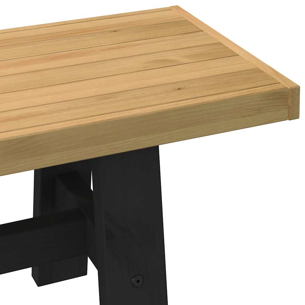 Dining Bench NOAIN A-Shaped Legs 180x40x45 cm Solid Wood Pine