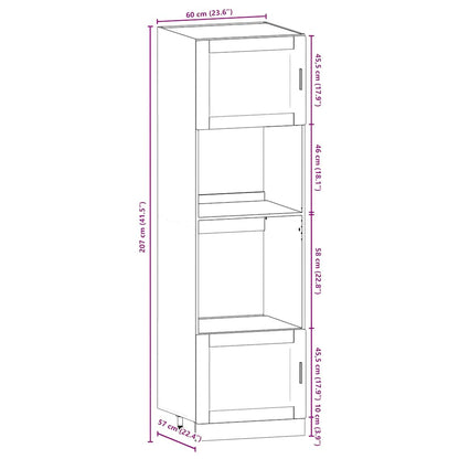 7 Piece Kitchen Cabinet Set Porto White Engineered Wood