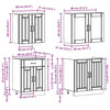 4 Piece Kitchen Cabinet Set Kalmar White Engineered Wood