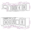 11 Piece Kitchen Cabinet Set Kalmar Gloss White Engineered Wood