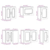 11 Piece Kitchen Cabinet Set Kalmar Gloss White Engineered Wood