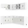 11 Piece Kitchen Cabinet Set Lucca Gloss White Engineered Wood