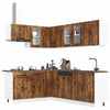 11 Piece Kitchen Cabinet Set Lucca Smoked Oak Engineered Wood