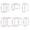 11 Piece Kitchen Cabinet Set Porto White Engineered Wood
