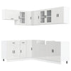 11 Piece Kitchen Cabinet Set Porto Gloss White Engineered Wood