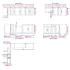 11 Piece Kitchen Cabinet Set Porto Grey Sonoma Engineered Wood