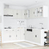 11 Piece Kitchen Cabinet Set Porto White Engineered Wood