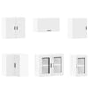 11 Piece Kitchen Cabinet Set Porto White Engineered Wood