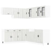 11 Piece Kitchen Cabinet Set Porto Gloss White Engineered Wood
