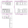 11 Piece Kitchen Cabinet Set Porto Gloss White Engineered Wood