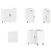 11 Piece Kitchen Cabinet Set Kalmar White Engineered Wood
