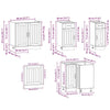 11 Piece Kitchen Cabinet Set Kalmar White Engineered Wood