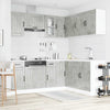 11 Piece Kitchen Cabinet Set Kalmar Concrete Grey Engineered Wood
