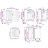11 Piece Kitchen Cabinet Set Kalmar Grey Sonoma Engineered Wood