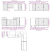 11 Piece Kitchen Cabinet Set Kalmar Brown Oak Engineered Wood