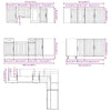11 Piece Kitchen Cabinet Set Kalmar Old Wood Engineered Wood