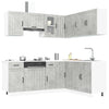 11 Piece Kitchen Cabinet Set Lucca Concrete Grey Engineered Wood