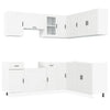 11 Piece Kitchen Cabinet Set Porto White Engineered Wood