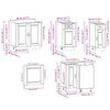 11 Piece Kitchen Cabinet Set Porto White Engineered Wood