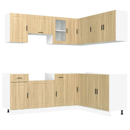 11 Piece Kitchen Cabinet Set Porto Sonoma Oak Engineered Wood