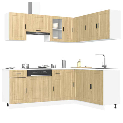 11 Piece Kitchen Cabinet Set Porto Sonoma Oak Engineered Wood